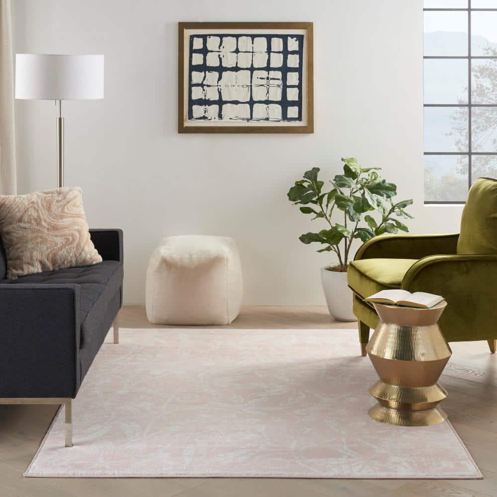 Whigham Floral Pink/White Area Rug