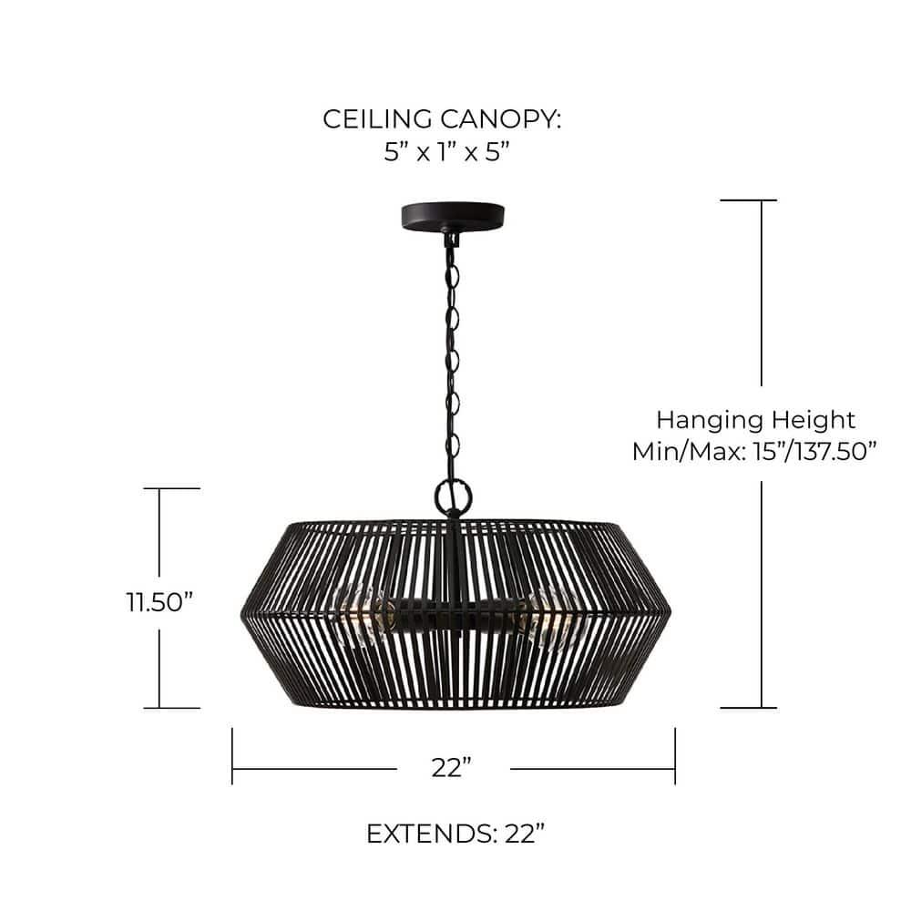 Kaiya 4 - Light Geometric Pendant