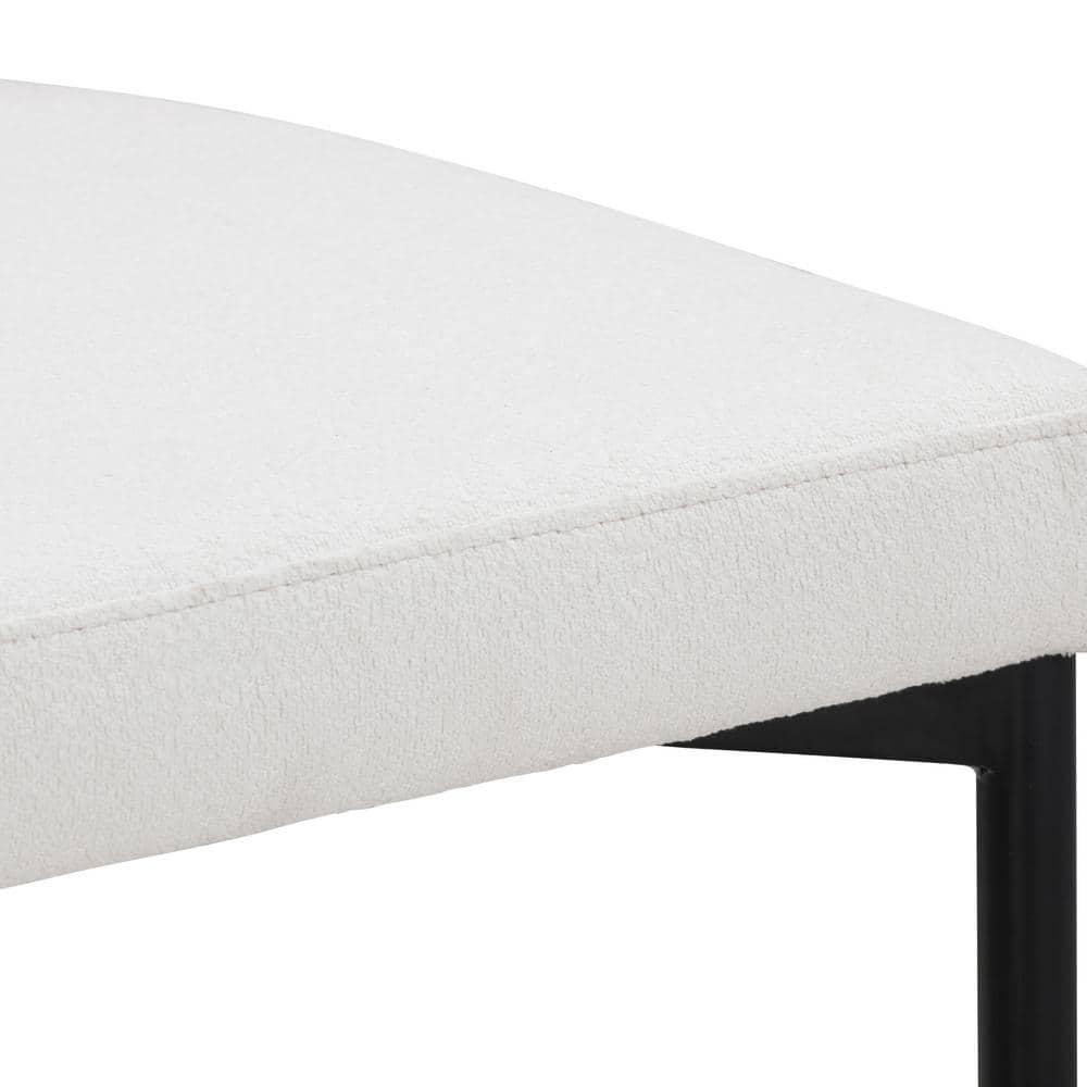 Dahlia Upholstered Counter Stool with Metal Frame