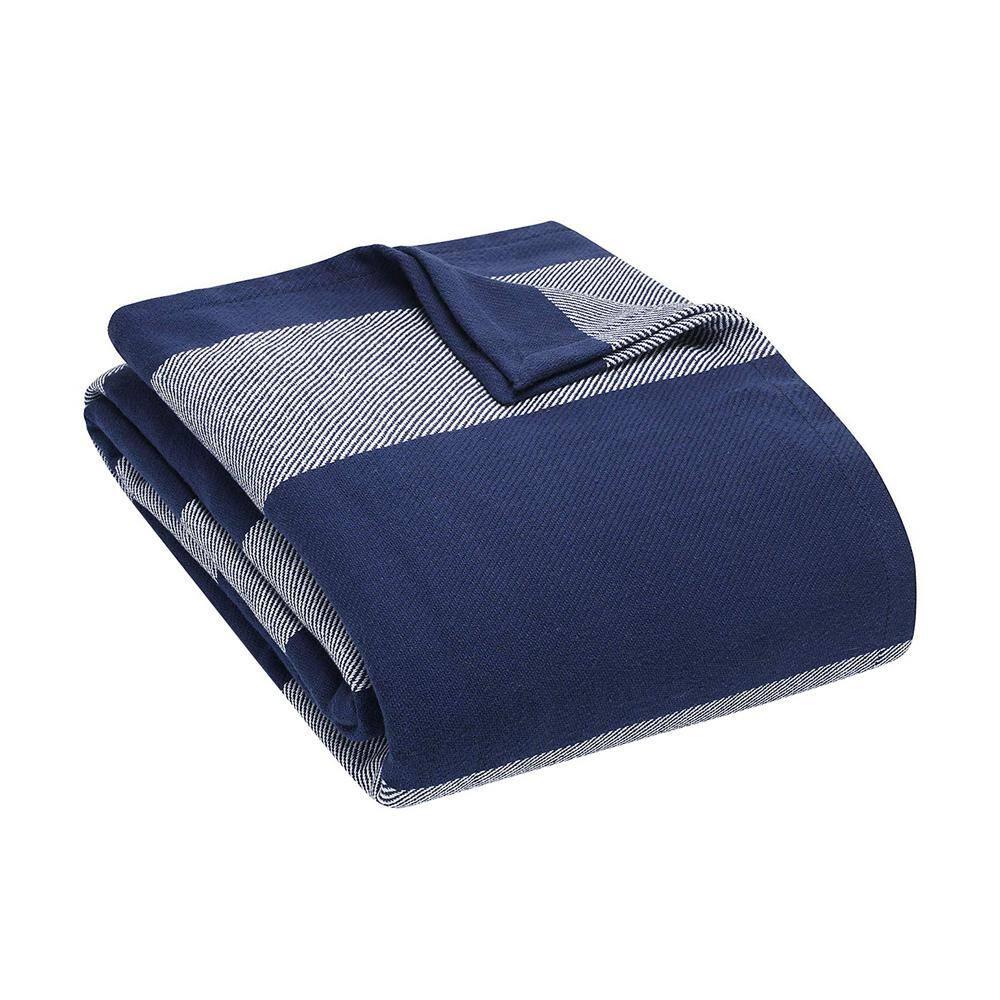 Eddie Bauer Eddie Bauer Boylston Stripe Cotton Reversible Blanket