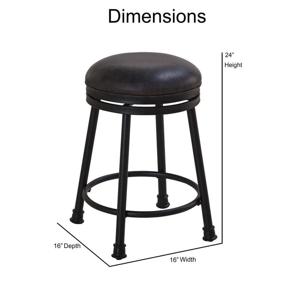 Kelly Clarkson Home Giselle Swivel Upholstered Counter Stool with Metal Frame