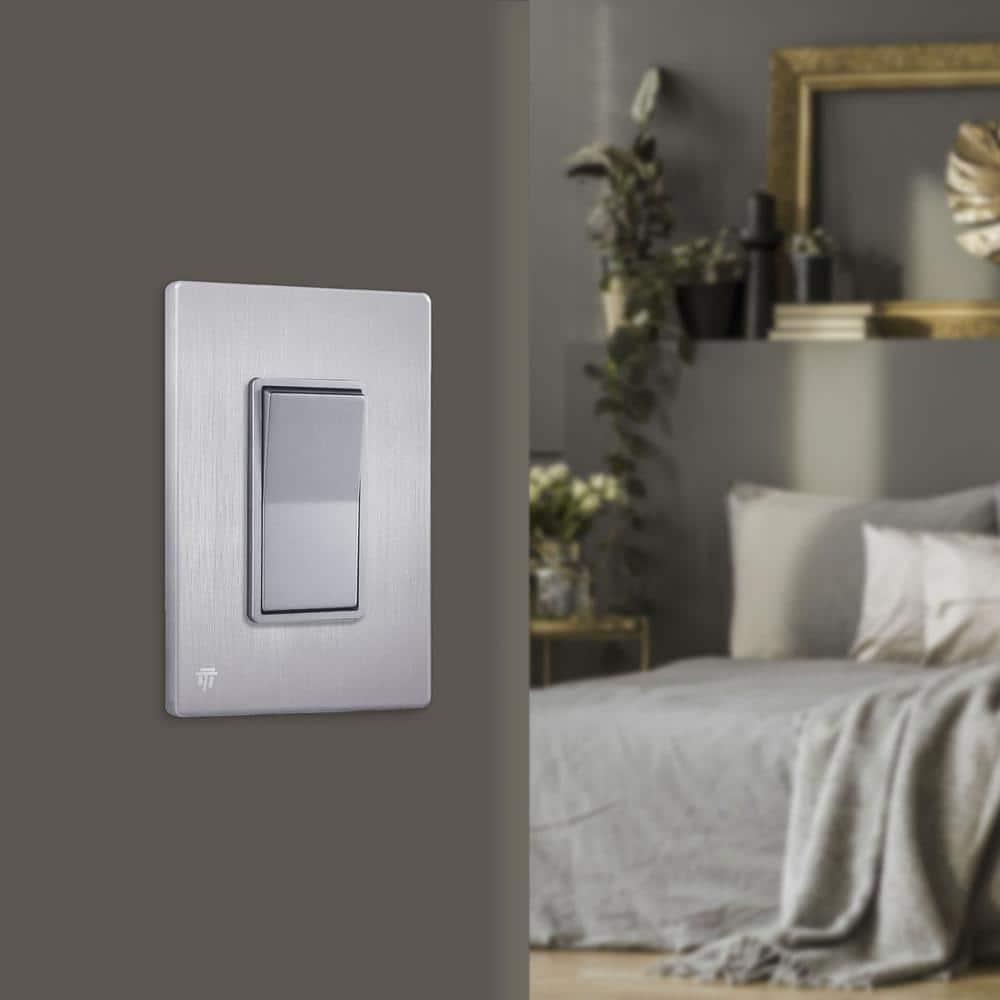 Enerlites No Subject 1 - Gang Rocker Standard Wall Plate