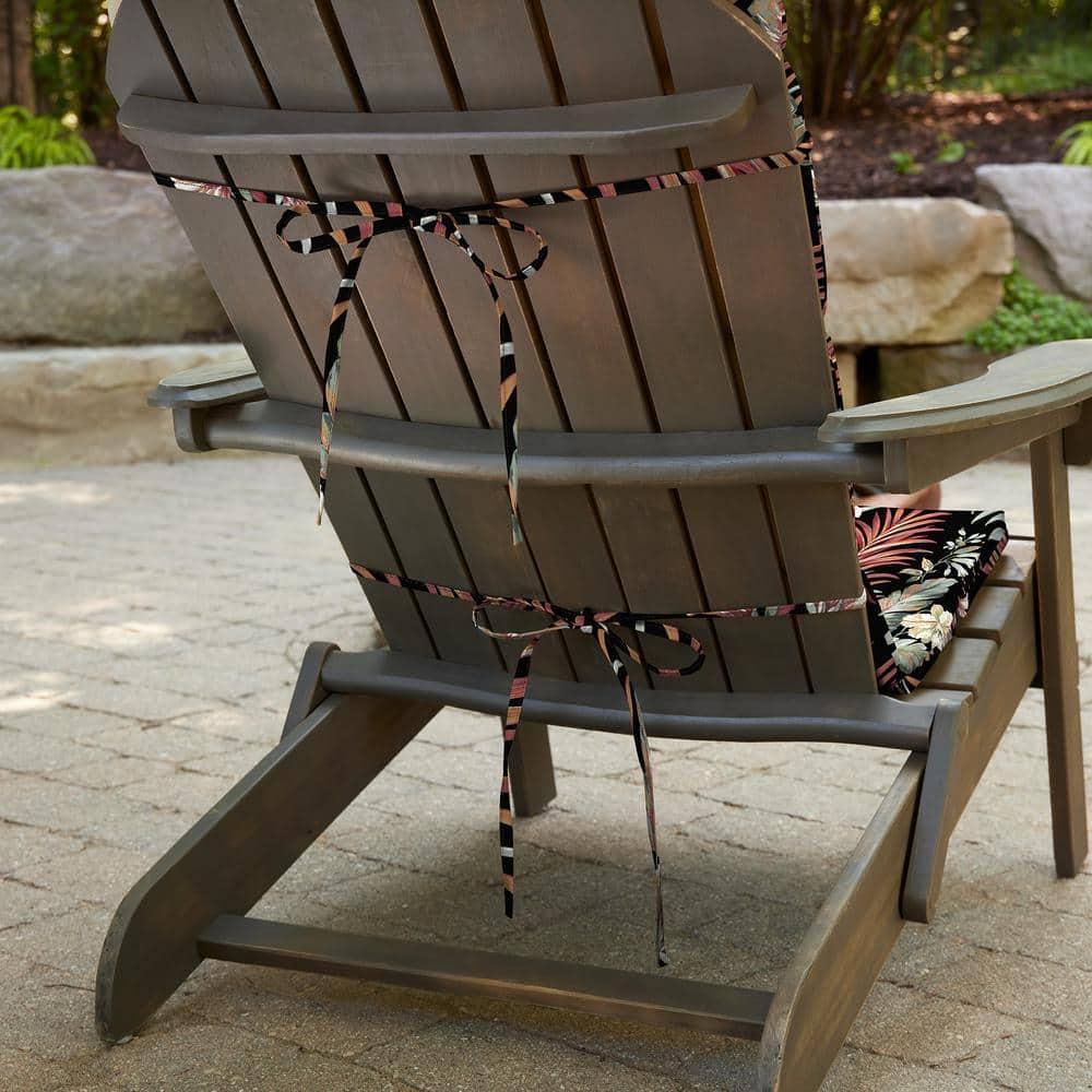 ARDEN Outdoor Foam Adirondack Cushion, Set of 2, 21.5 x 19, Water repellent, Fade Resistant, Foam Cushion for Adirondack Chairs 21.5 x 19