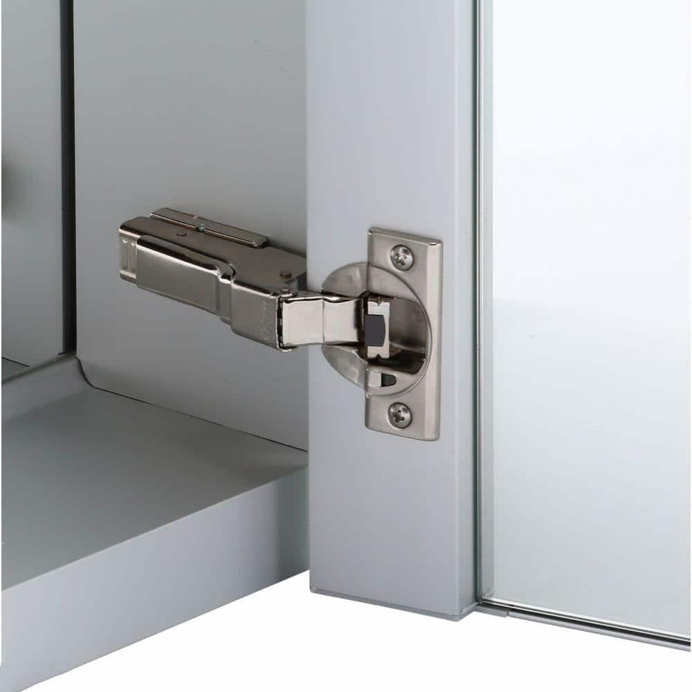 KOHLER Verdera® Aluminum Triple-Door Medicine Cabinet, Frameless with Adjustable Shelves