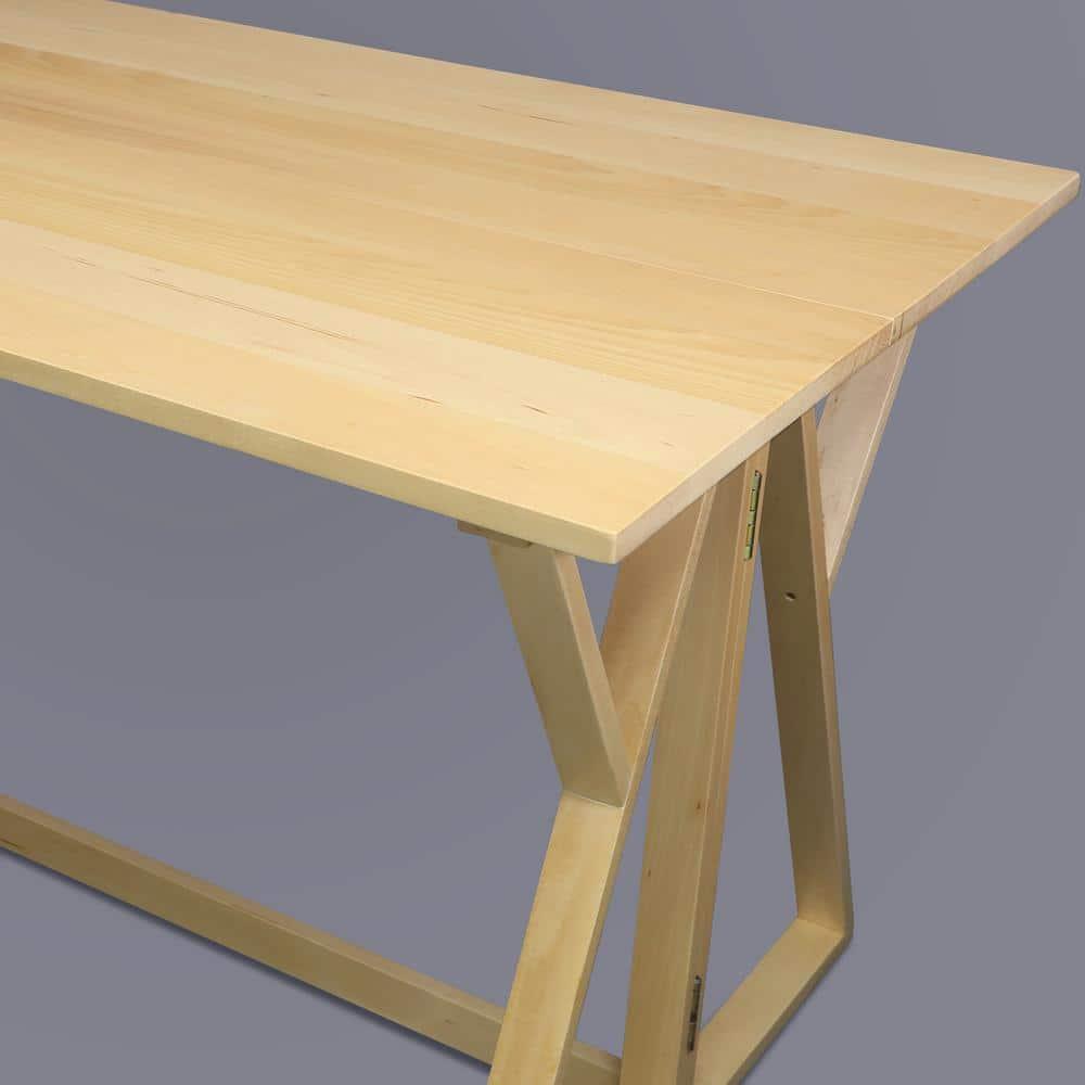 American Trails Aztecs Folding Console to Dining Convertible Table with Solid American Basswood