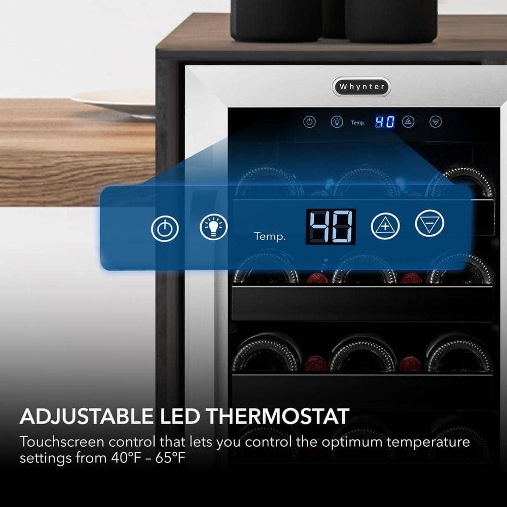 Whynter Whynter 15'' width 33 Bottle Single Zone Built-In Wine Refrigerator