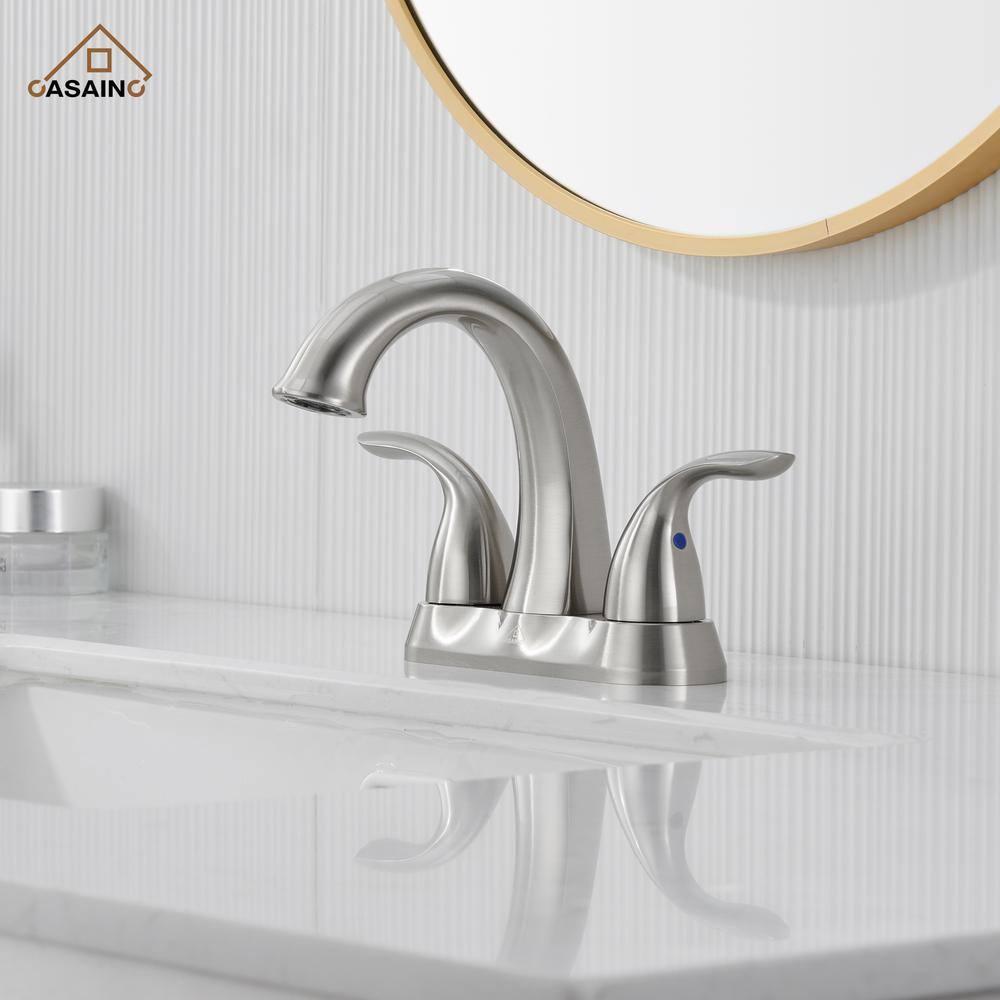 1.2 Flow Centerset Bathroom Sink Faucet with Drain