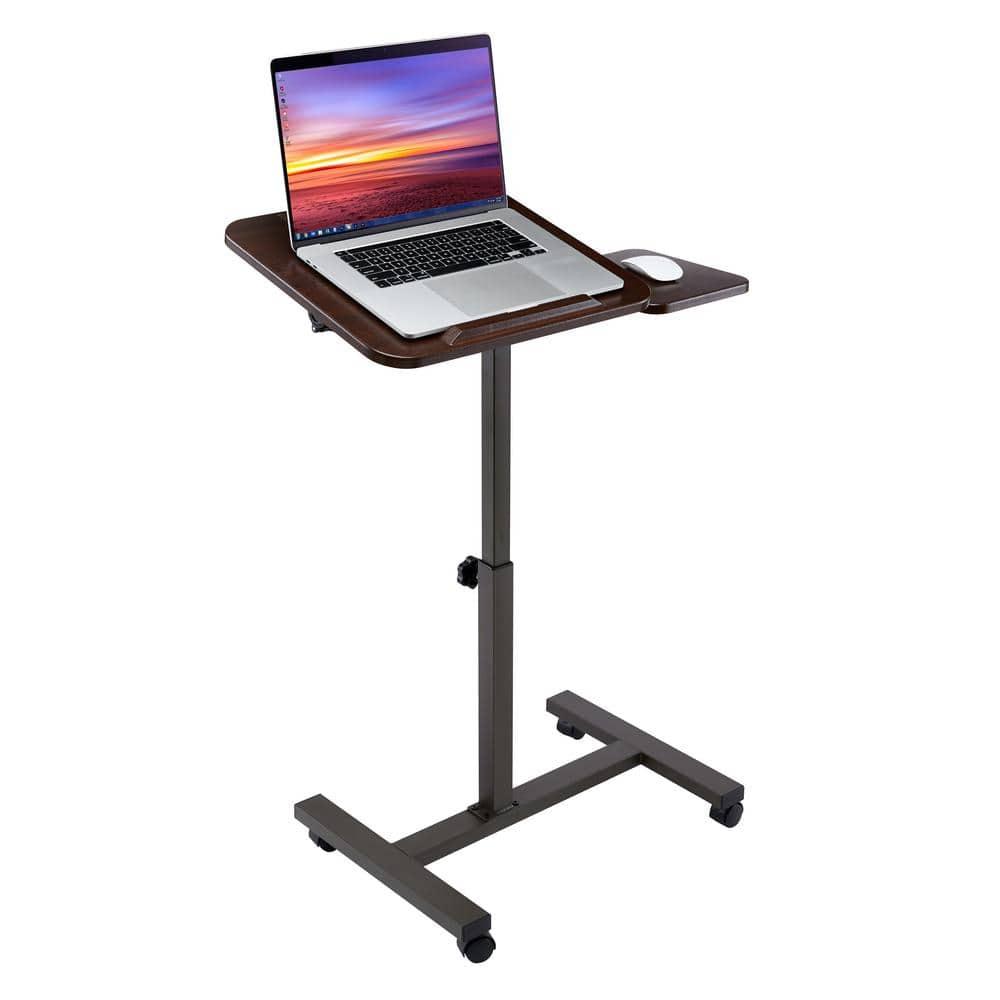 Seville Classics airLIFT Adjustable Height Rolling Tiltable Desk with Mouse Stand