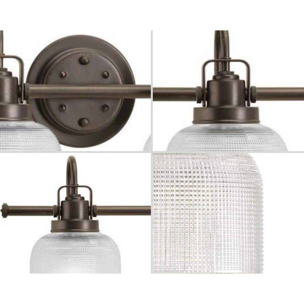 Rosser 3 Light Transparent Dimmable Vanity Light