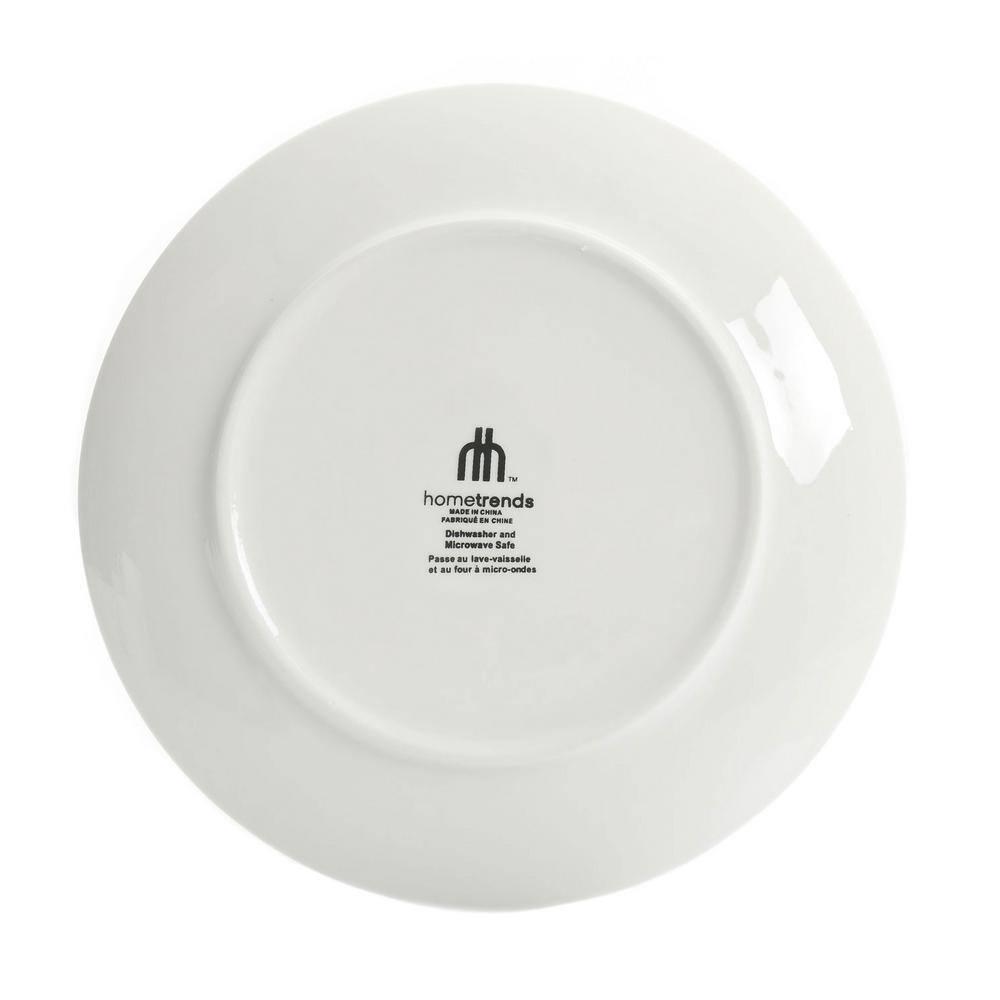 Hometrends Crenshaw 4 Piece 10.3 Inch Stoneware Dinner Plate Set in Assorted Colors