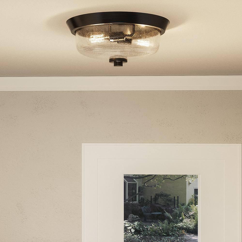 Quoizel Lighting Radius 2 - Light Flush Mount in  Earth Black