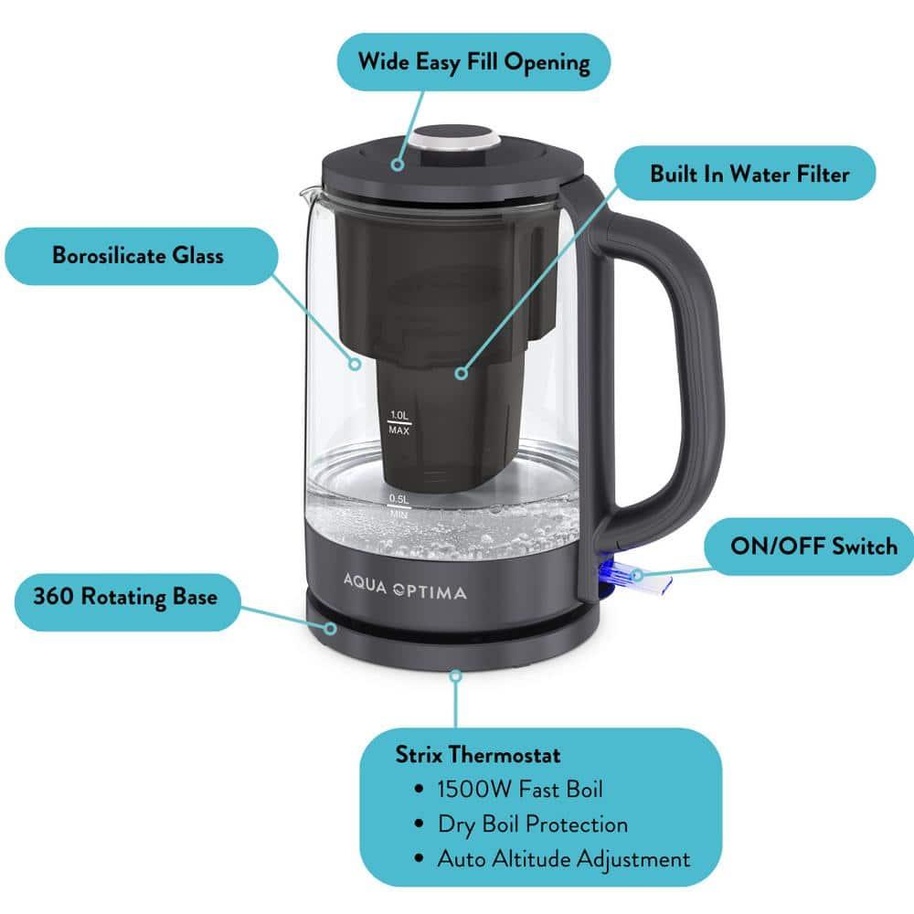 Aqua Optima 10 Quarts Plastic Electric Tea Kettle