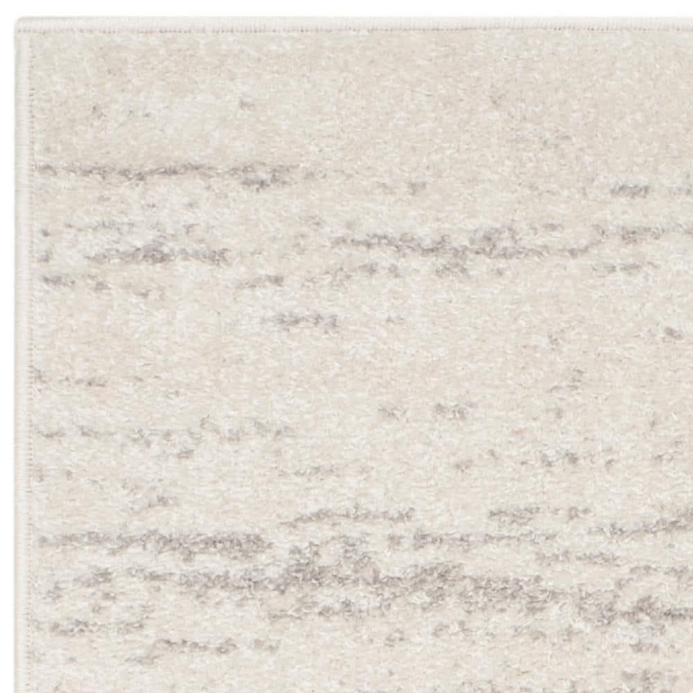 Adirondack ADR113 Machine Made Indoor Runner - Ivory/Silver - 2'-1"x6' - Safavieh