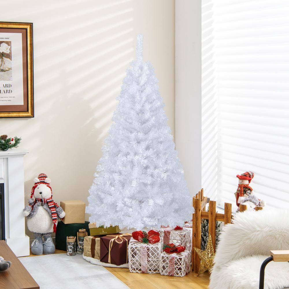 GVN Christmas Tree,Tree Christmas,Xmas Tree,5 ft White Artificial PVC Christmas Tree