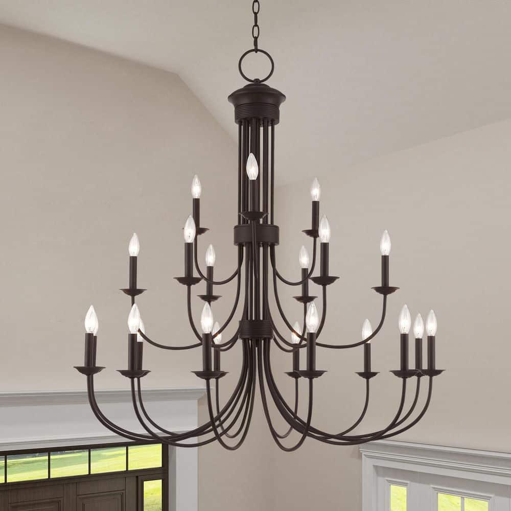 Livex Lighting Estate 21 - Light Chandelier in  Bronze