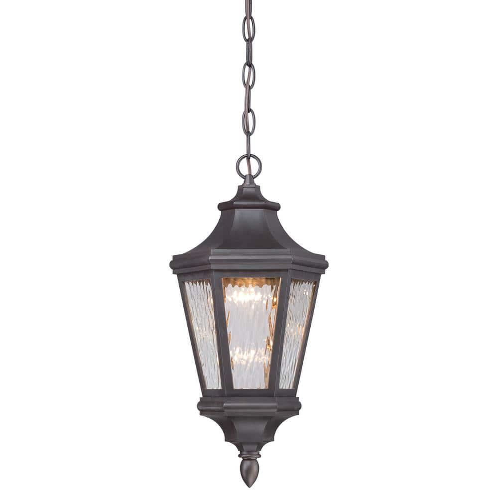 Minka Lavery Hanford Pointe Oil Rubbed Bronze 1 Light Outdoor LED Chain Hung Lantern by