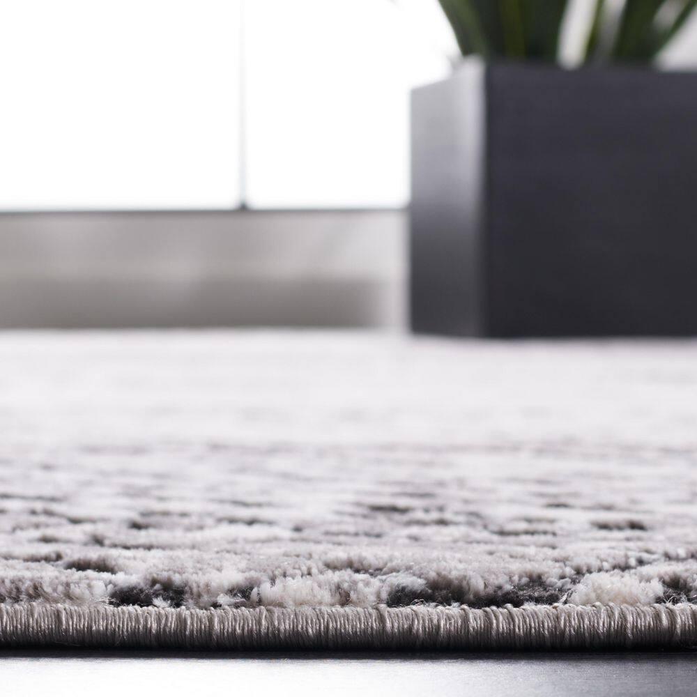Amelia ALA275 Power Loomed Runner Rug - Gray/Charcoal - 2'x8' - Safavieh.