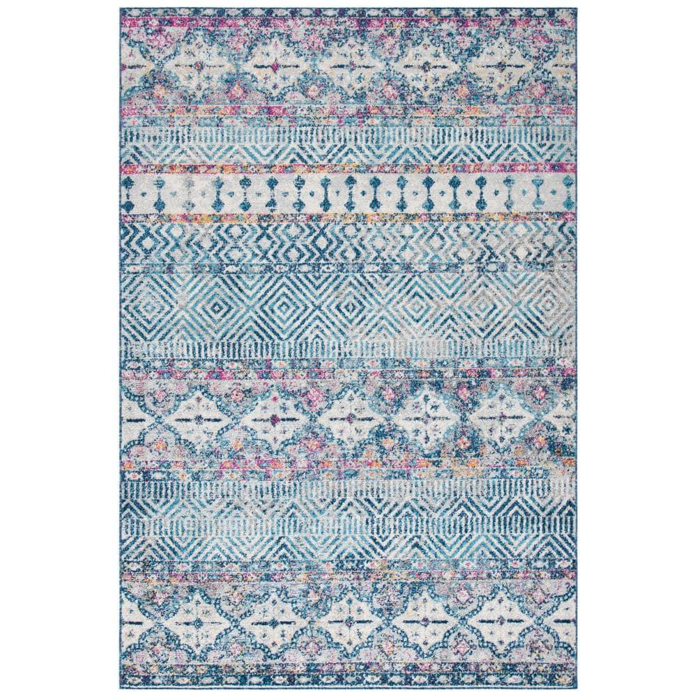 Madison MAD797 Power Loomed Area Rug - Denim Blue/Purple - 5'3"x7'6" - Safavieh.
