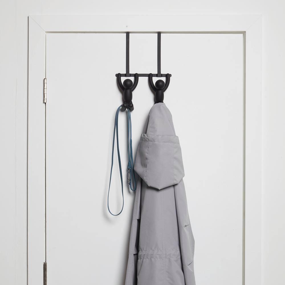 Umbra Buddy Plastic Over-the-Door 2 - Hook Wall Mounted Coat Rack