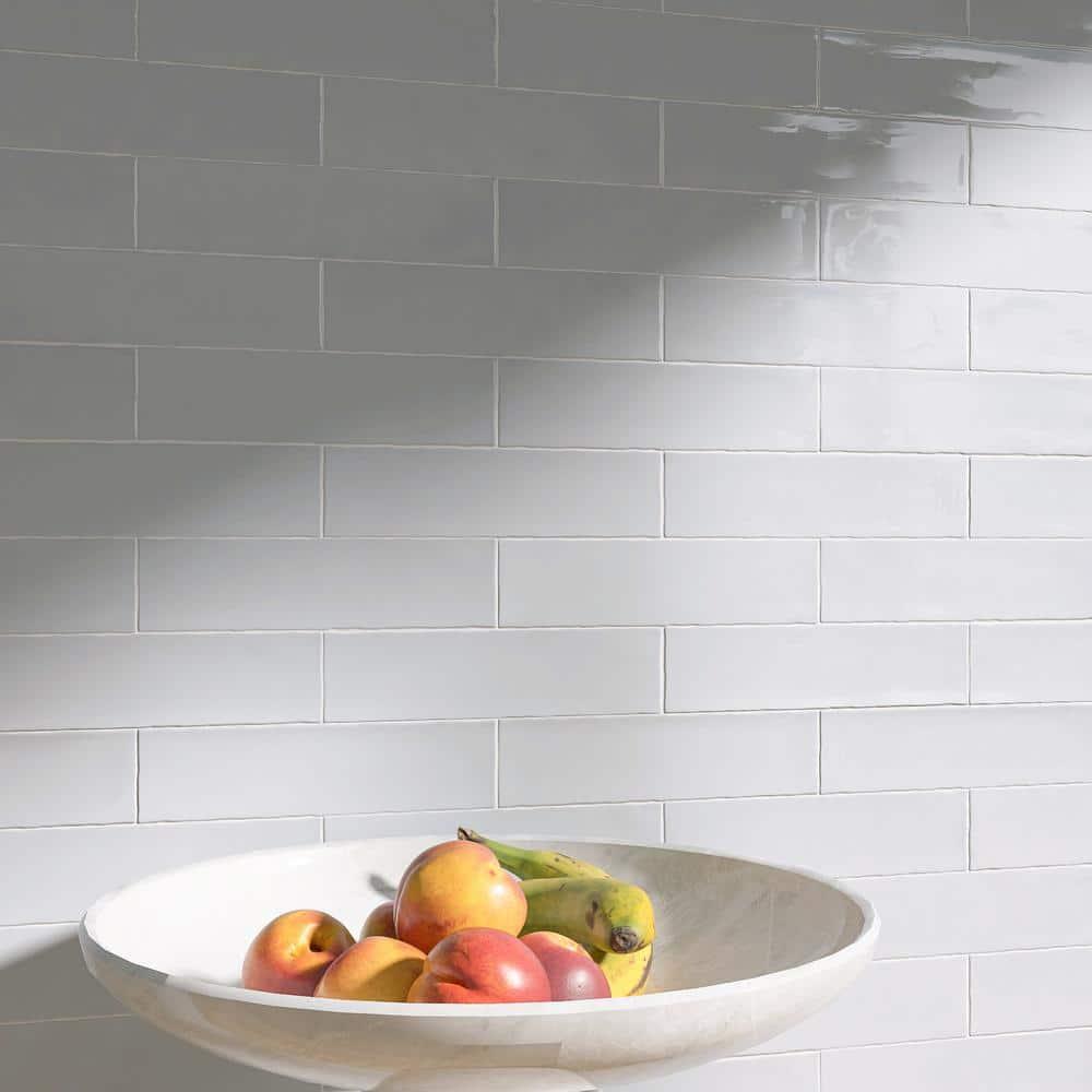 Supreme Tile Rustic 2.95 in. X 11.81 in. Polished Ceramic Subway Wall Tile