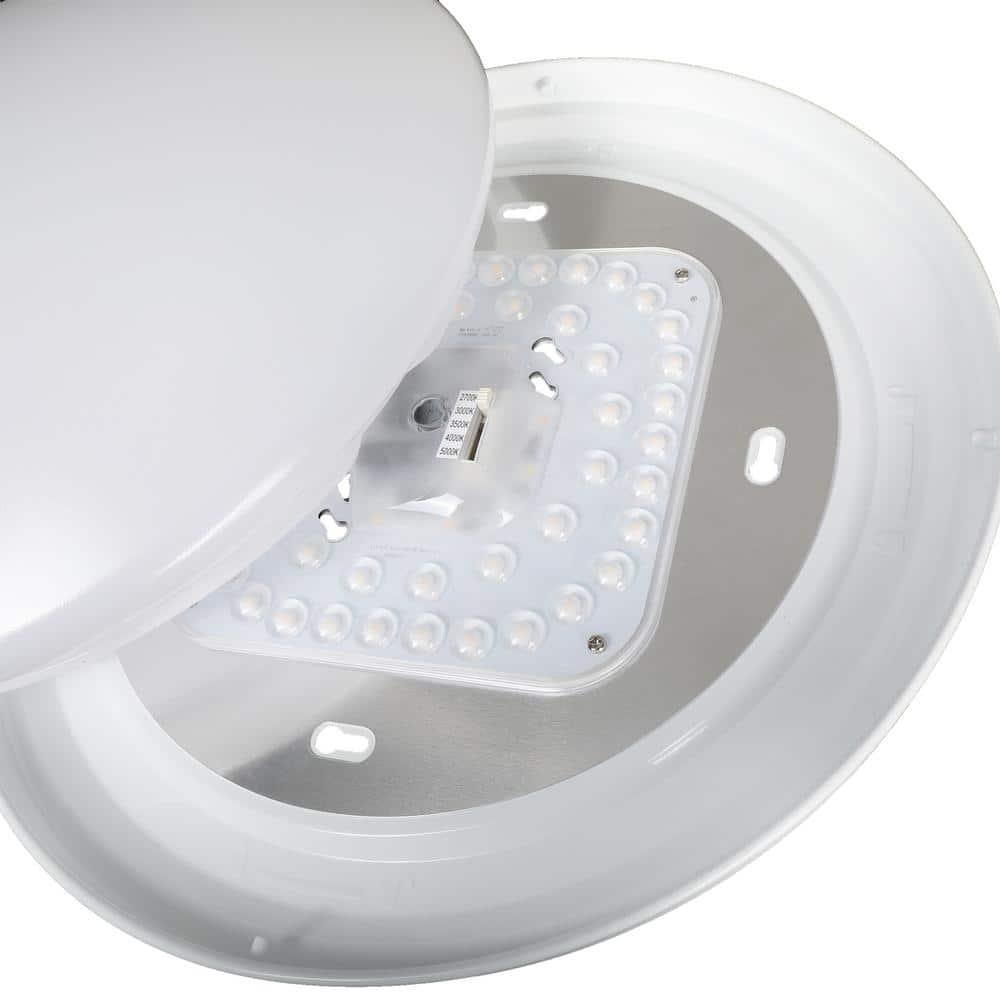 Designers Fountain DF LED Flushmount 1 -Light 14-in White Integrated LED Flush Mount Light
