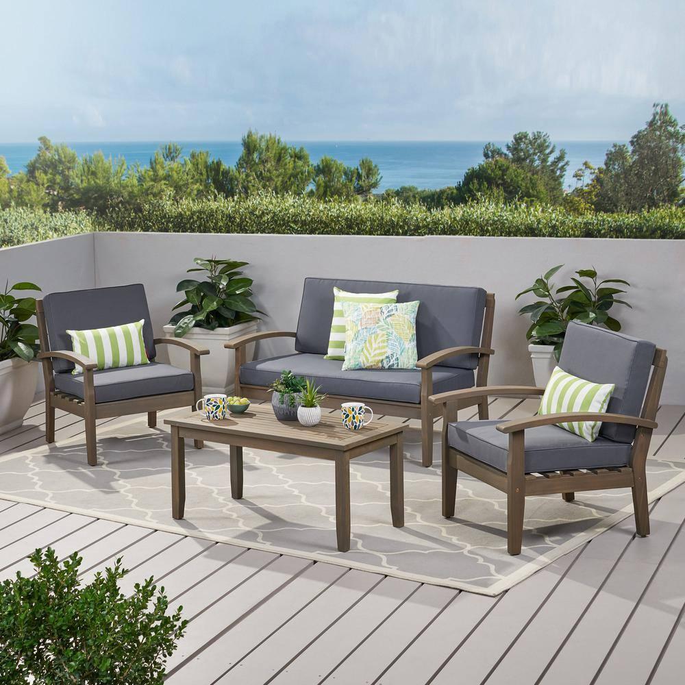 Acacia 4 - Person Patio Conversation Sets with Cushions