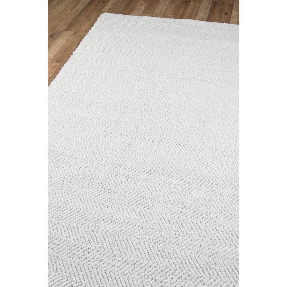 5'X8' Solid Woven Area Rug Ivory - Erin Gates By Momeni: Modern Low Pile Handmade Rectangle, Indoor Use, Spot Clean