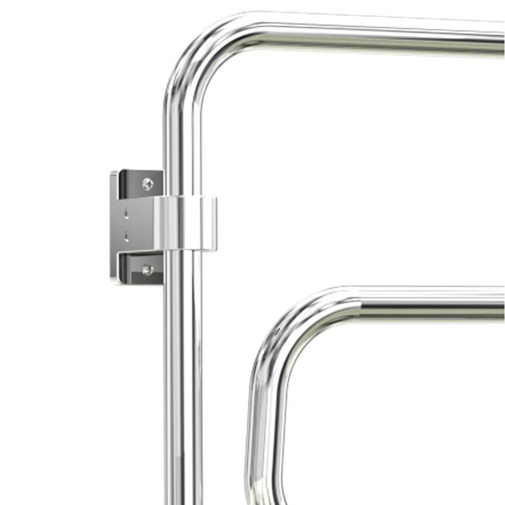 WarmlyYours TW-E4PCP Elements Towel Warmer, Polished Chrome, Plug-in, 4 Bars