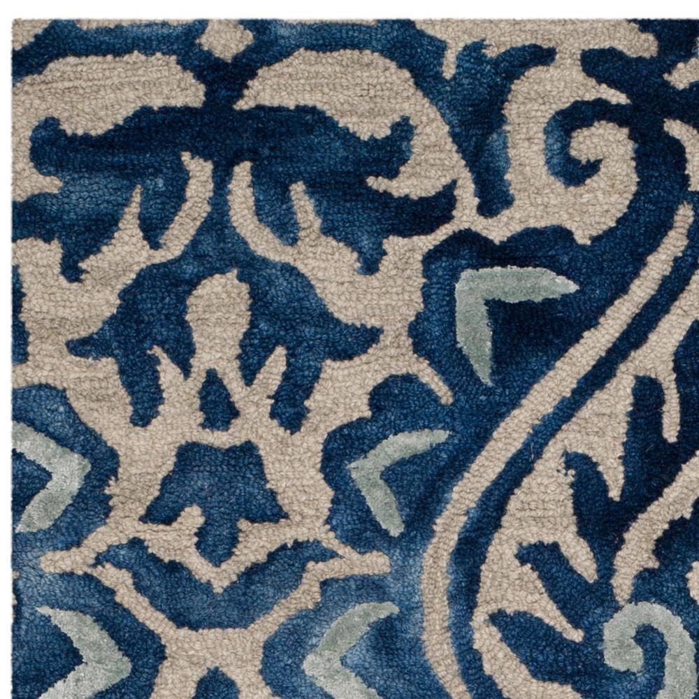 Dip Dye DDY511 Hand Tufted Area Rug - Royal Blue/Beige - 3'x5' - Safavieh.