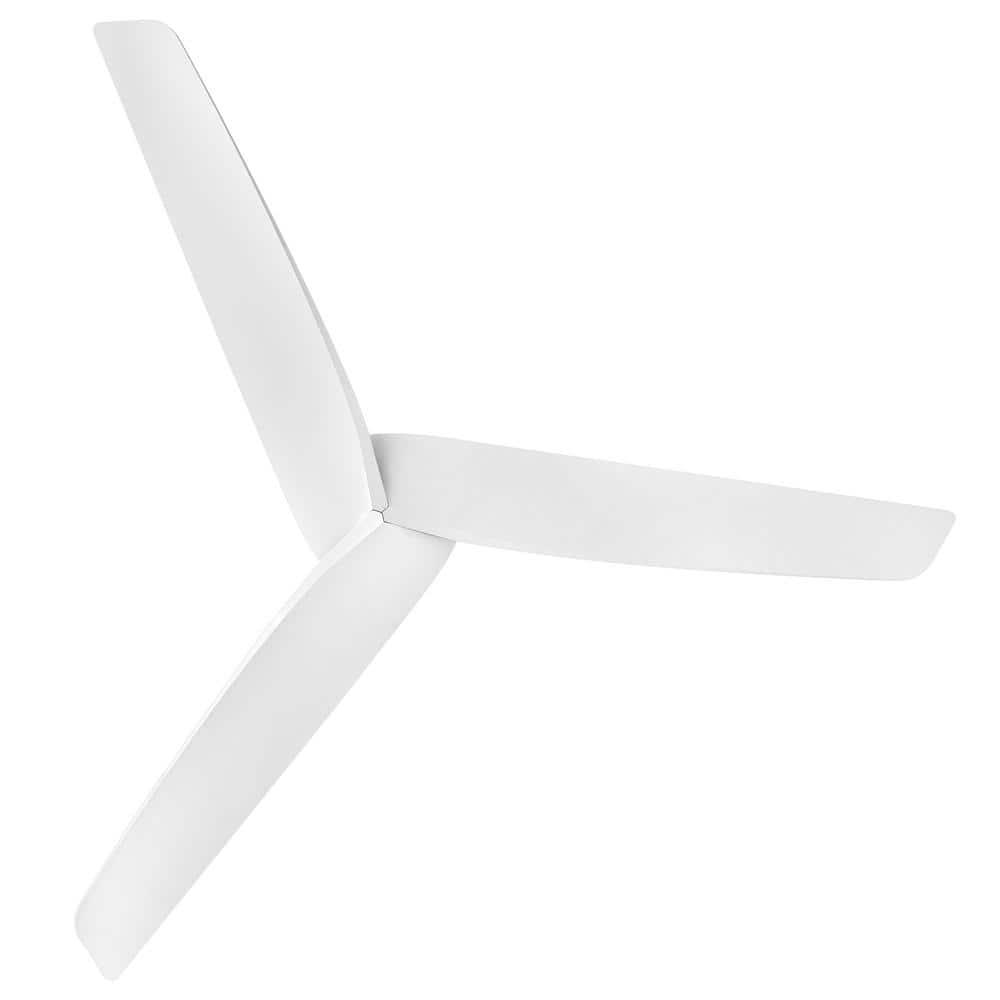 Liv 60" Matte White Composite Smart Ceiling Fan with Remote