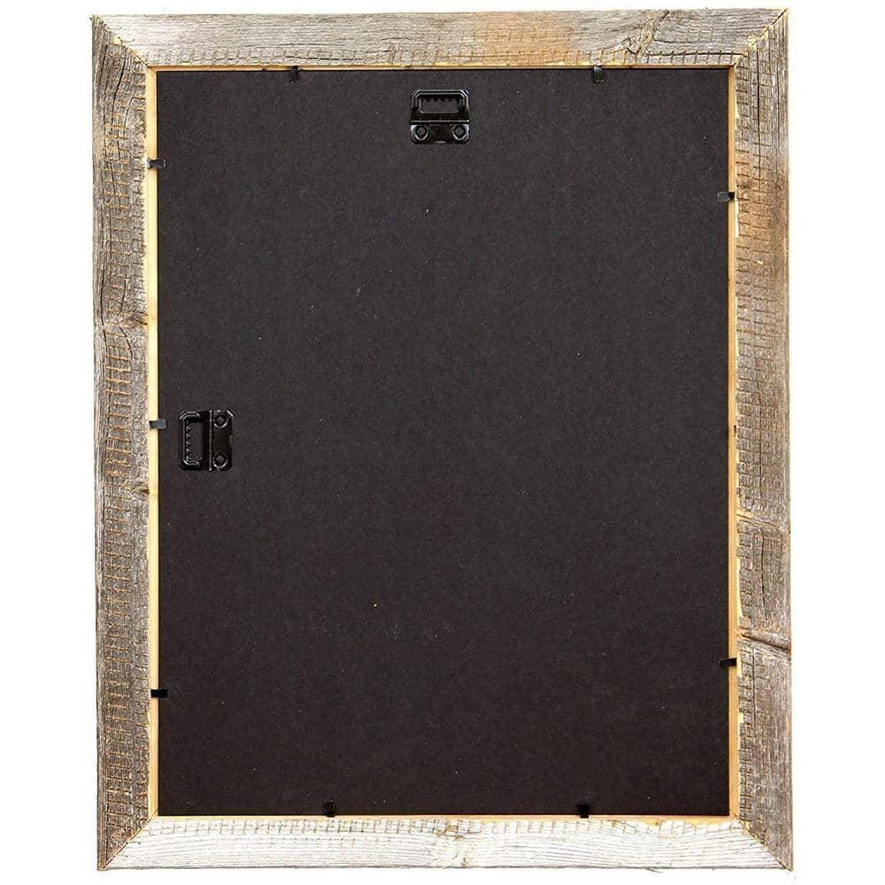 Rustic Farmhouse 12" x 18" Weathered Gray Reclaimed Wood Picture Frame (1.50" Molding)
