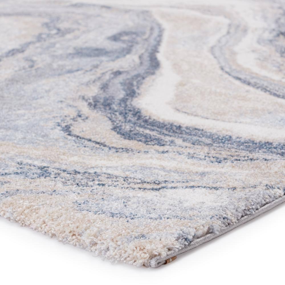 3'x10' Vibe by Orion Abstract Area Rug Blue/Light Gray - Jaipur Living: High Pile Runner, Vintage Style, Indoor Use