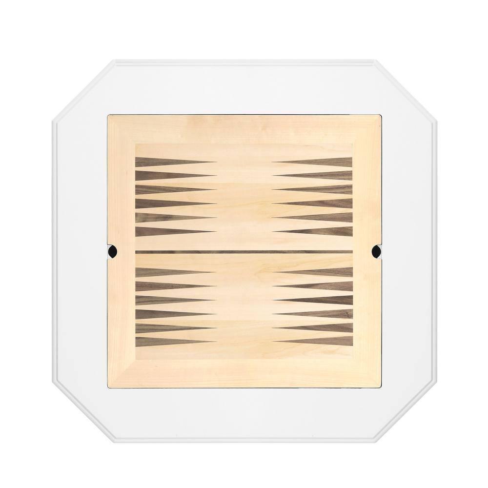 AC00862 - Game Table, White Finish - Galini