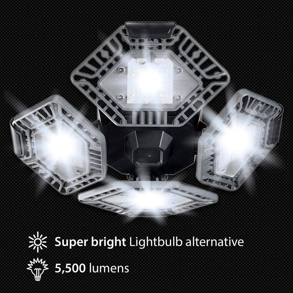 Bell+Howell Quadburst 5500 Lumens Multi Directional Ceiling Light with 4 Adjustable Panels