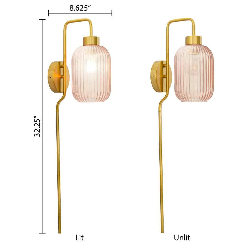 Joss & Main Gracieleigh Iron Plug-in Armed Sconce