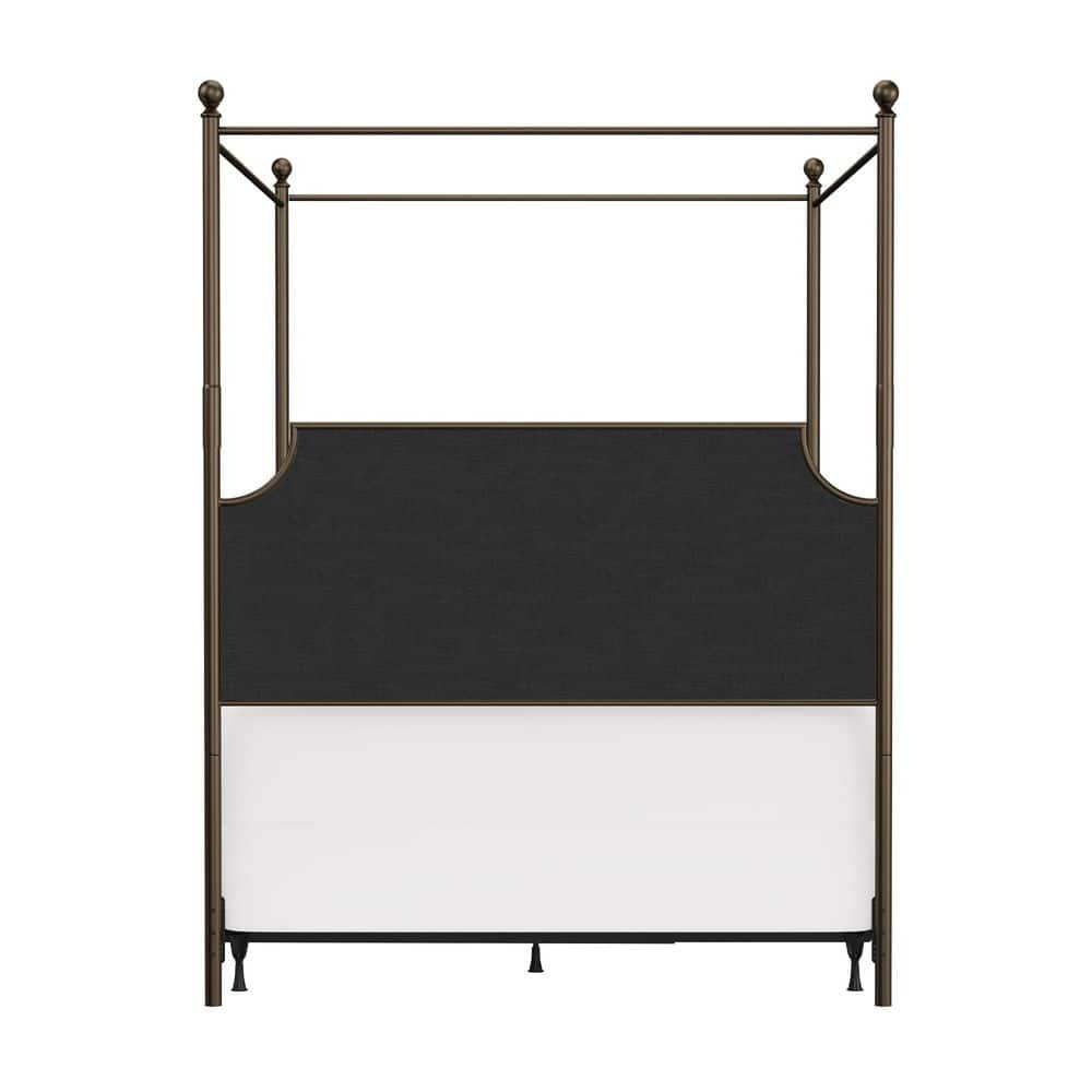Aasif Upholstered Metal Canopy Bed