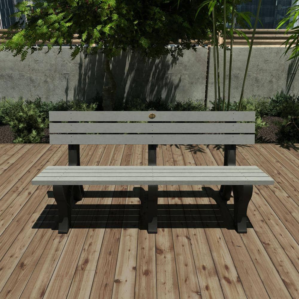highwood  PROFESSIONAL Aurora Traditional 6 ft Commercial Park Bench Coastal Teak