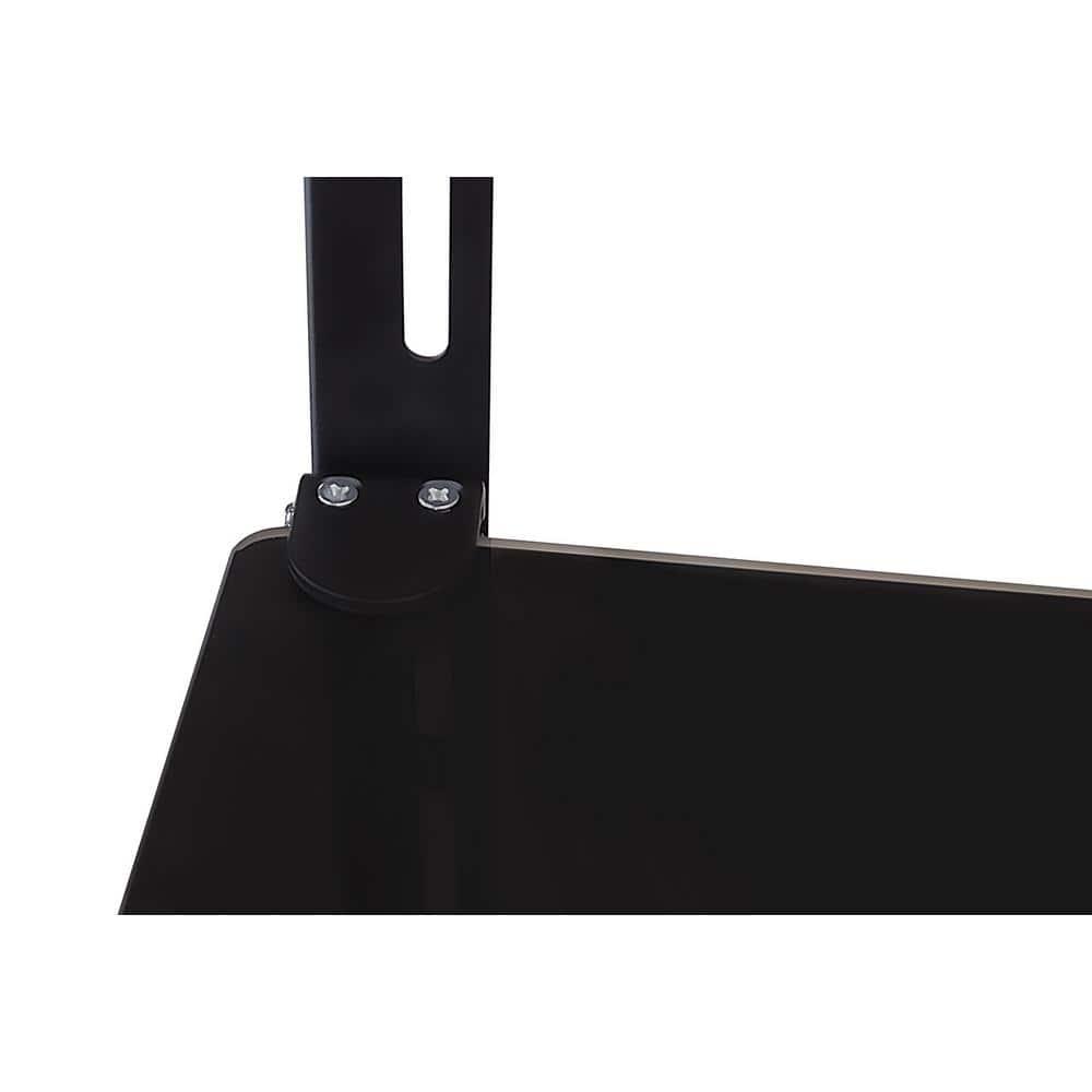Mount-It TV Wall Mount Shelf Bracket Under TV for Cable Box, DVD Player, Stereo AV Components Shelf, Black
