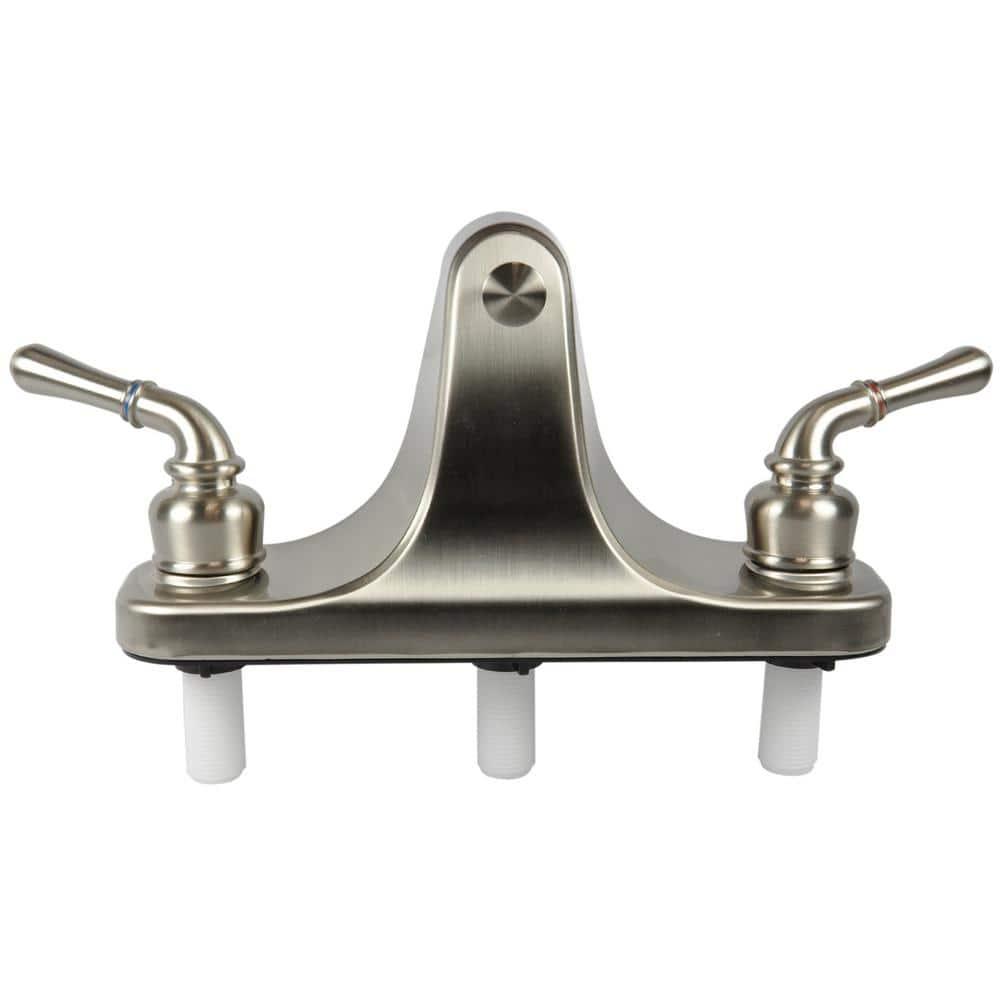 DANCO Lever-Style Mobile Home Center-Set Tub/Shower Faucet, Brushed Nickel, 8-Inches (10883X)