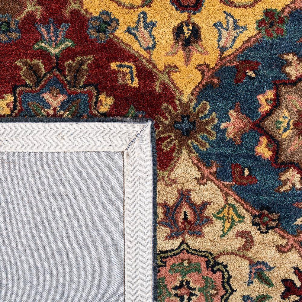 Heritage HG926 Hand Tufted Area Rug - Red/Multi - 6' Round - Safavieh.