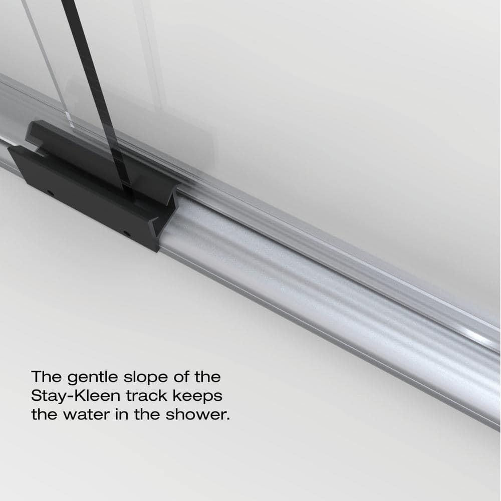 Infinity 43" W x 47'' W x 70" H Semi-Frameless Shower Door