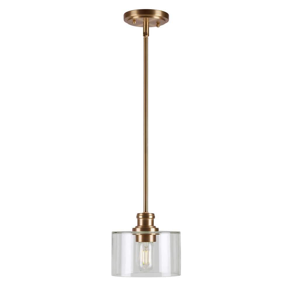 Forte Lighting 2748-01 Zane 7" Wide Mini Pendant - Gold