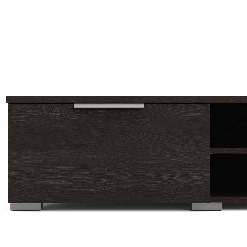 Tvilum Match 2 Drawer TV Stand with 2 Shelves, Dark Chocolate