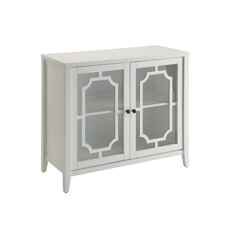 Acme Furniture Ceara Decorative Storage Cabinet White Finish