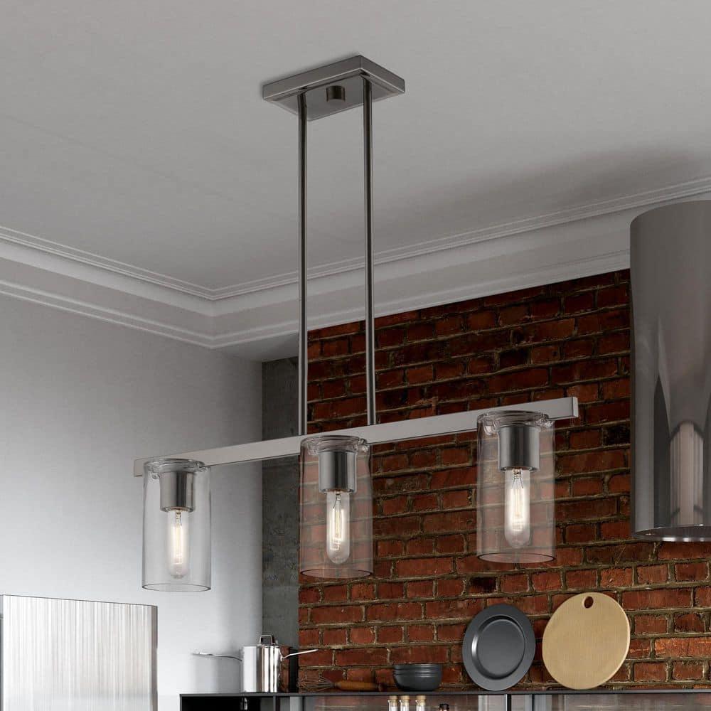 Livex Lighting Clarion 3 - Light Chandelier in  Black Chrome