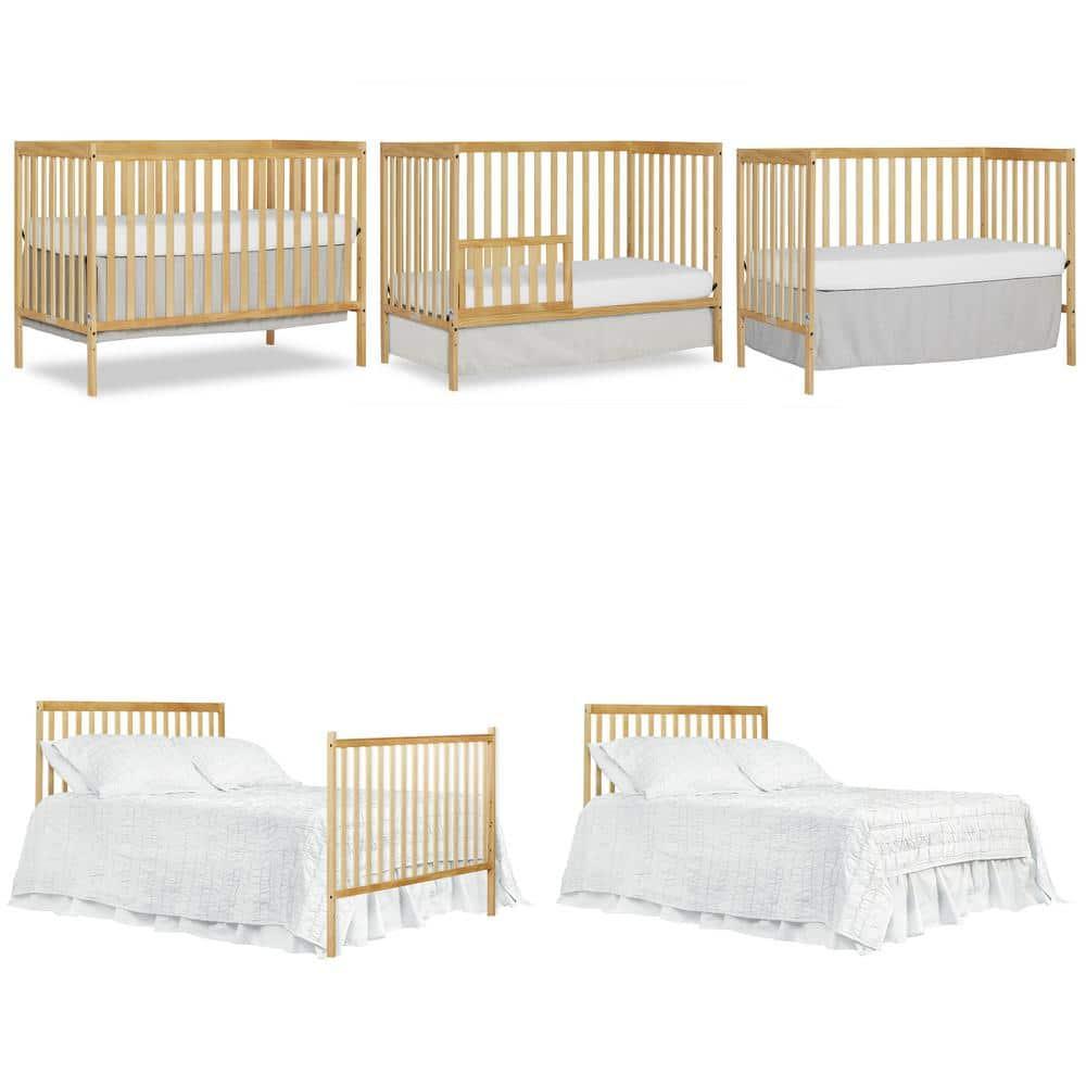 Dream On Me Greenguard Gold & JPMA Certified Synergy 5 in 1 Convertible Crib, Natural