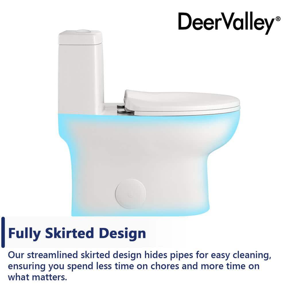 Ally Standard Bathroom Toielt, Modern Toilet with Comfort Chair Height Floor Mounted(Seat Included)
