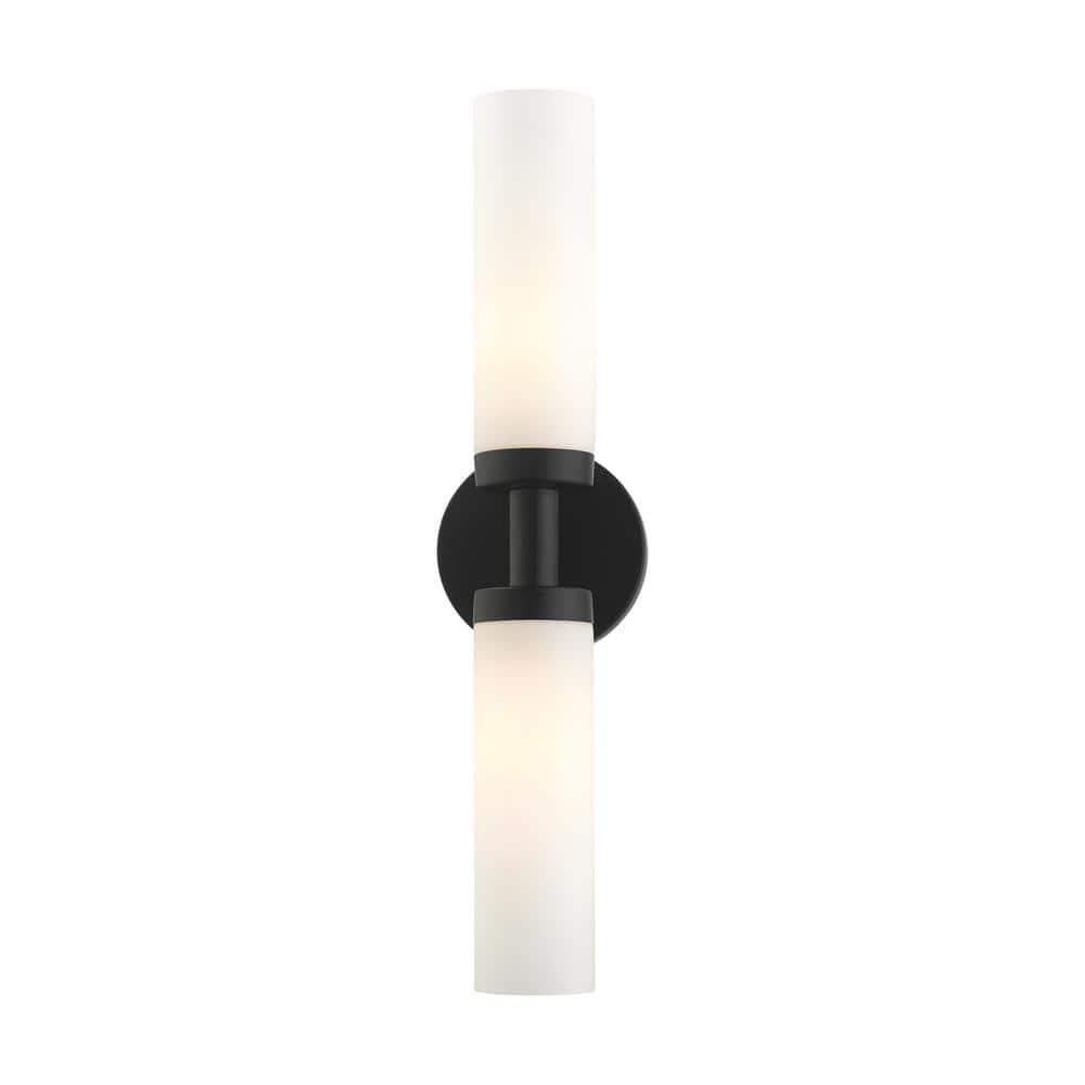 Livex Lighting Aero 2 - Light Vanity in  Black