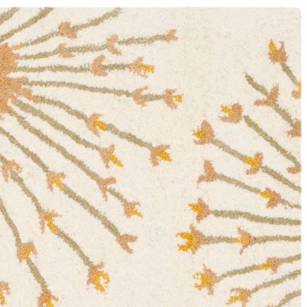 Bella BEL123 Hand Tufted Area Rug - Beige/Gold - 5'x5' - Safavieh.