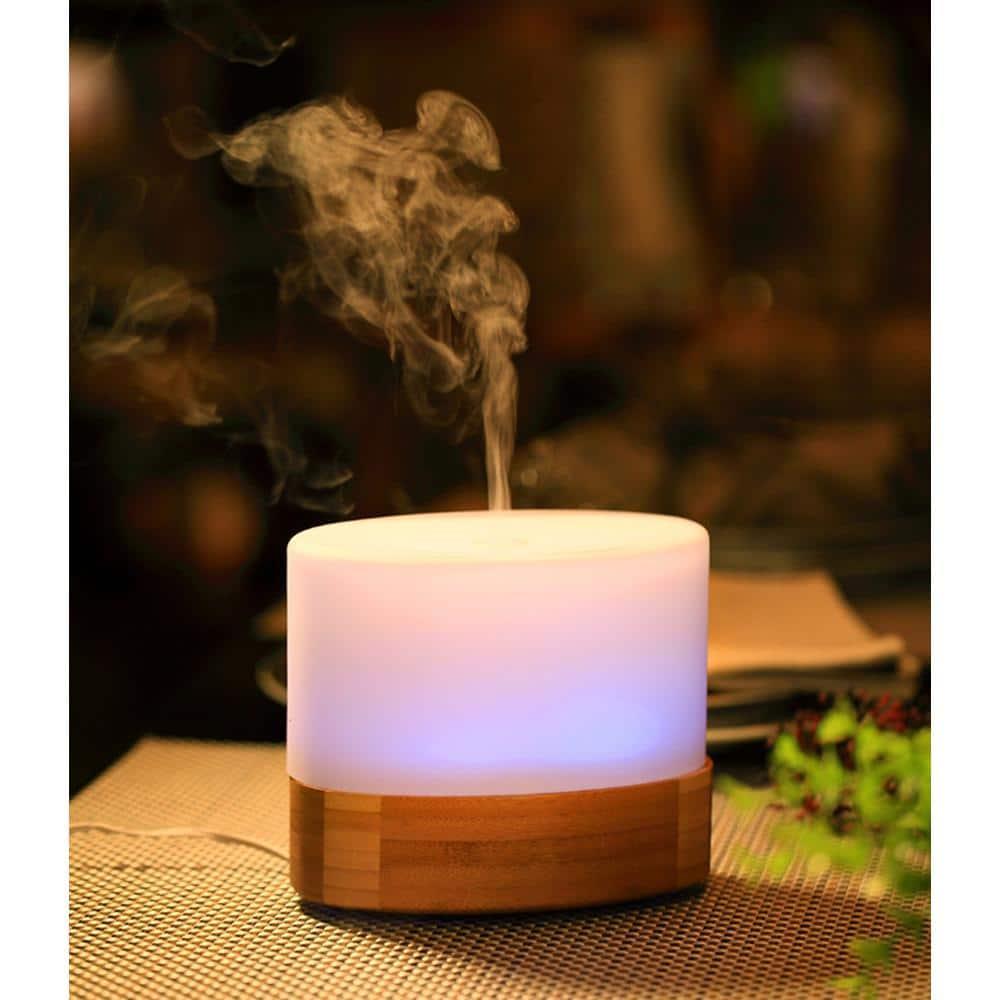 Ultrasonic Aroma Diffuser/Humidifier with Bamboo Base
